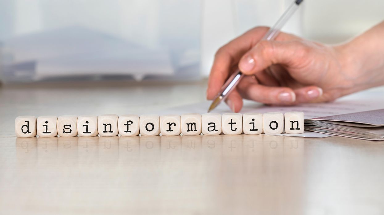 disinformation spelled out