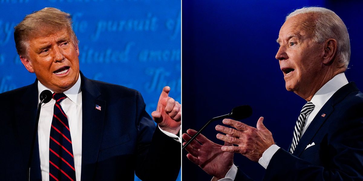 Donald Trump and Joe Biden debate