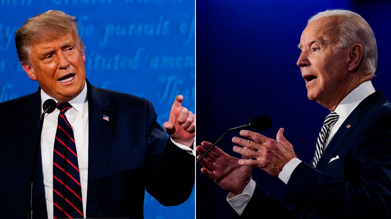 Donald Trump and Joe Biden debate