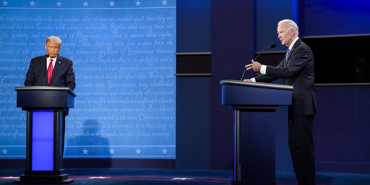 Donald Trump and Joe Biden debate
