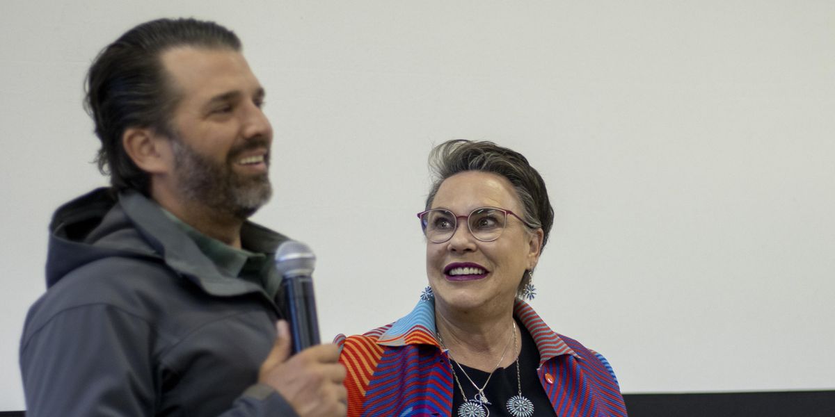 Donald Trump Jr and Harriet Hageman