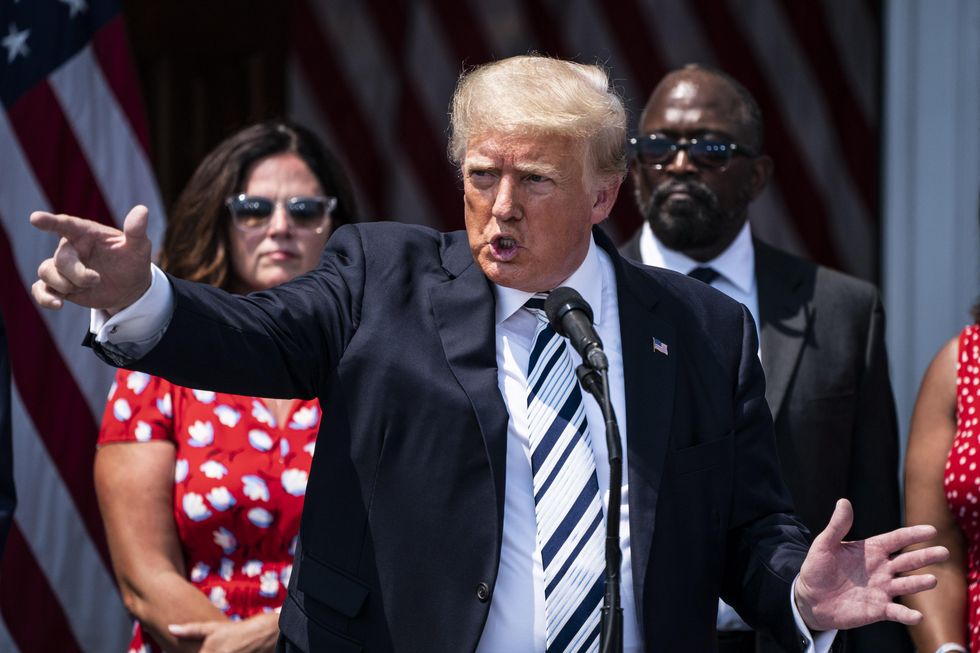 donald trump pointing