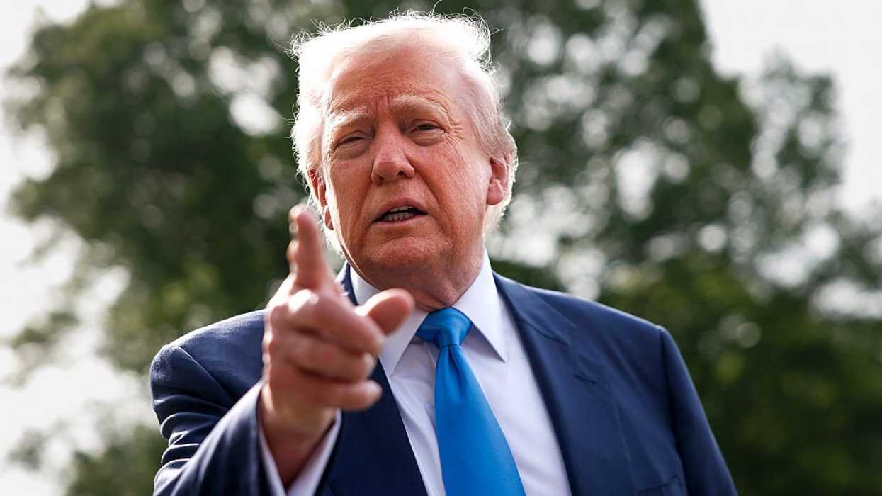 donald trump pointing
