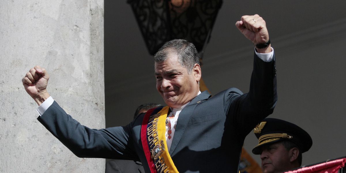 Ecuador dictator Rafael Correa