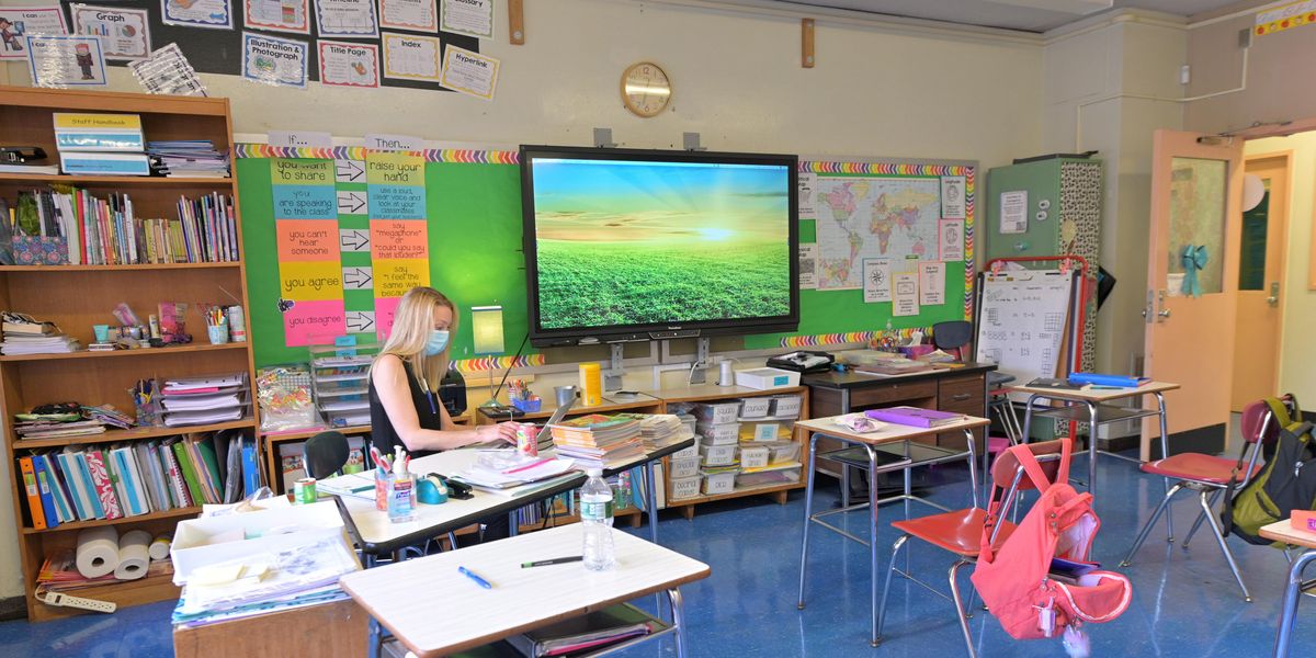  Emily Valentine, a teacher at Yung Wing Elementary School in New York City