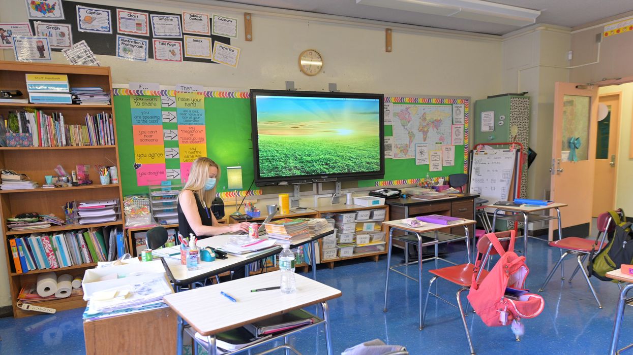 Emily Valentine, a teacher at Yung Wing Elementary School in New York City