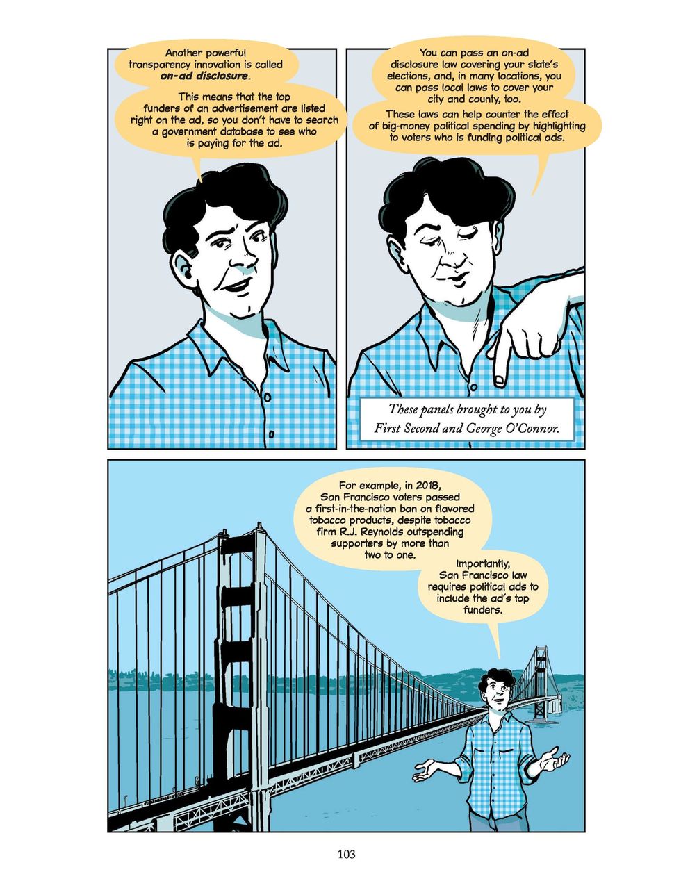 Excerpt from Political Money chapter of Unrig, a nonfiction graphic novel about democracy
