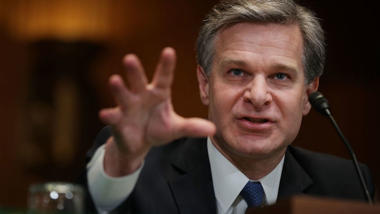 FBI Director Christopher Wray; election security