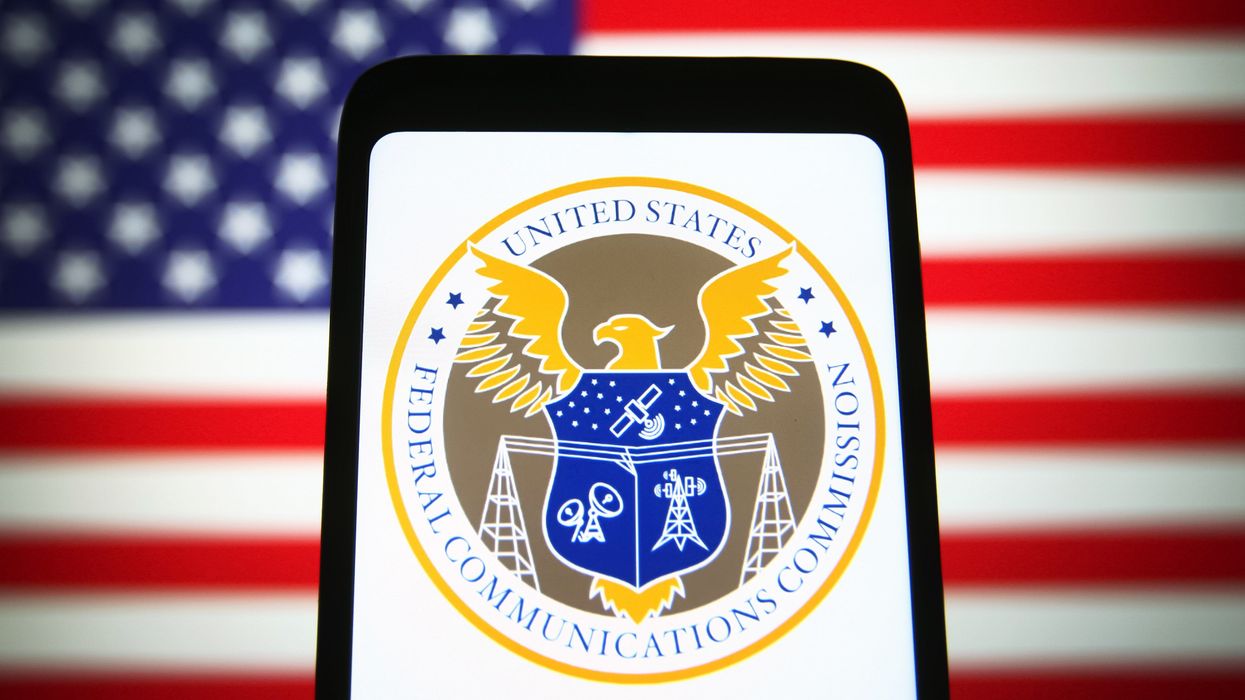 FCC seal on a smart phone