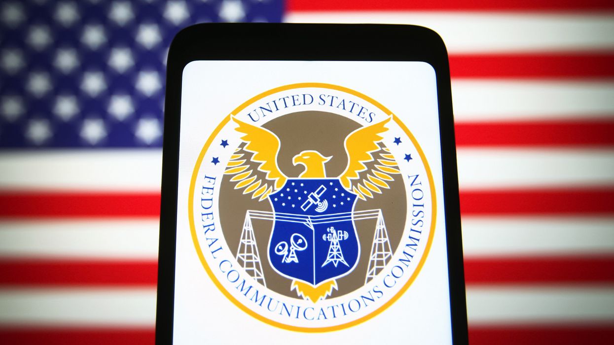 FCC seal on a smart phone