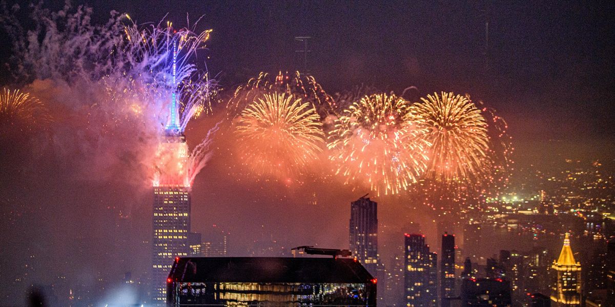 Fireworks on July 4, 2021