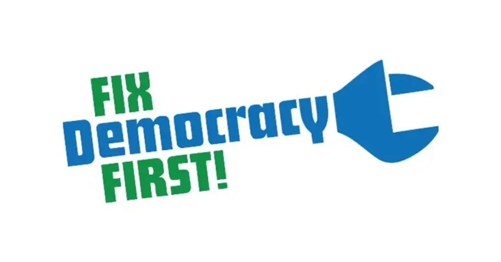 fix democracy first logo