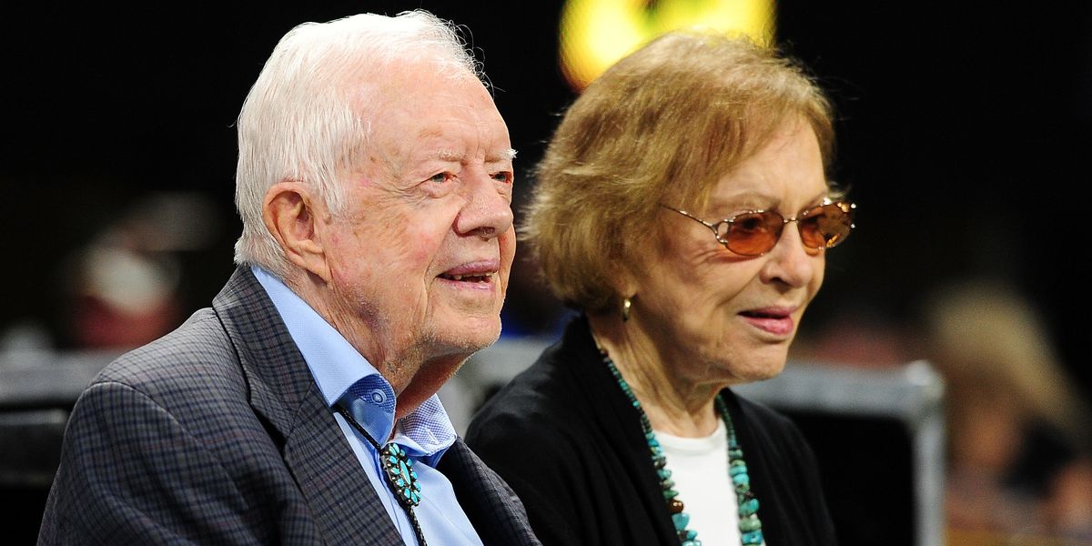 Former President Jimmy Carter and former first lady Rosalynn Carter