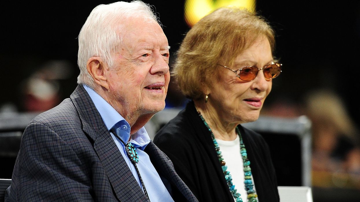 Former President Jimmy Carter and former first lady Rosalynn Carter