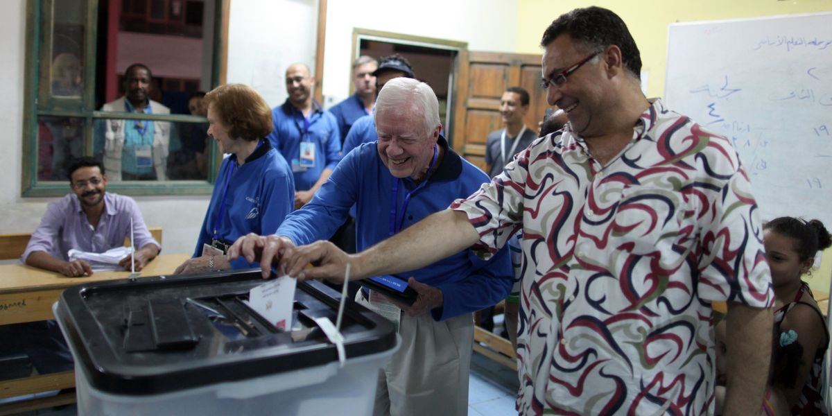 Former President Jimmy Carter in Egypt