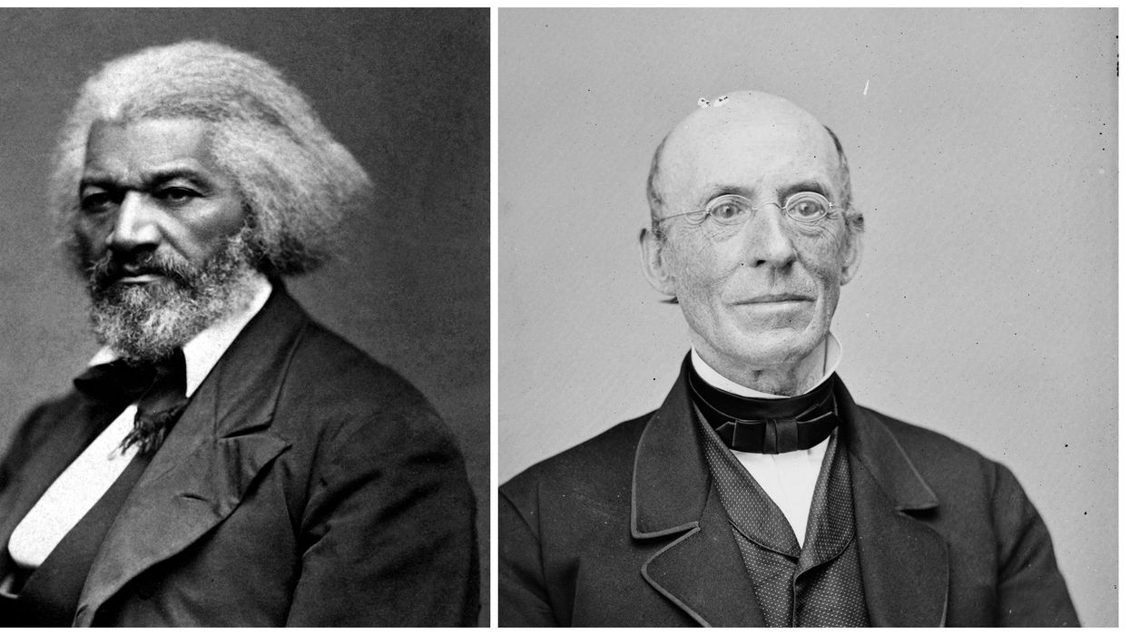 Frederick Douglass and William Lloyd Garrison