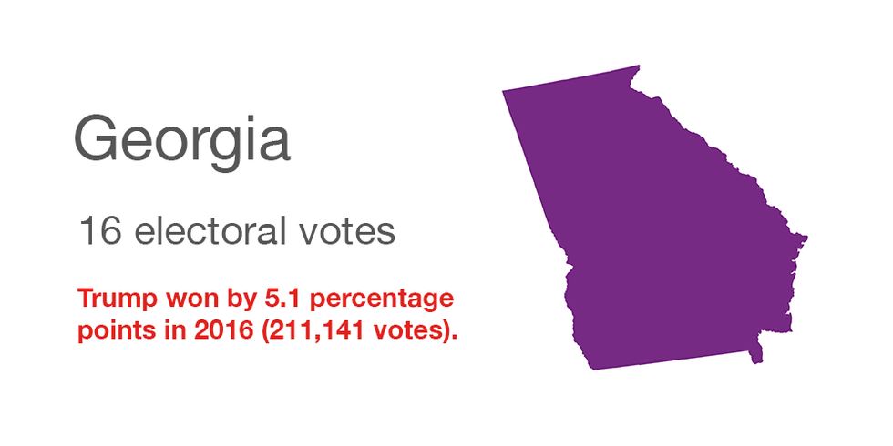 Georgia 2016 electoral votes