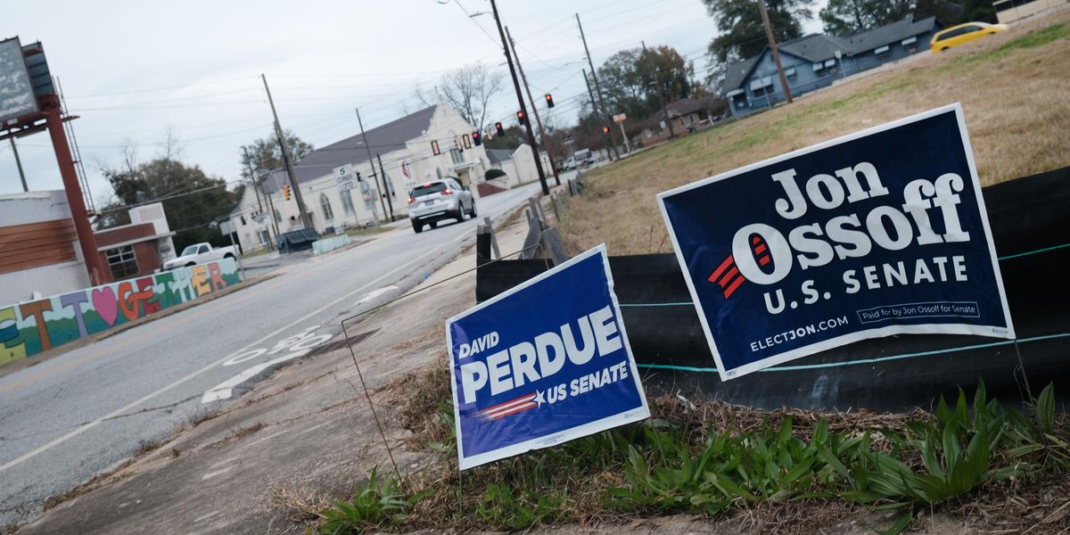 Georgia Senate campaign signs