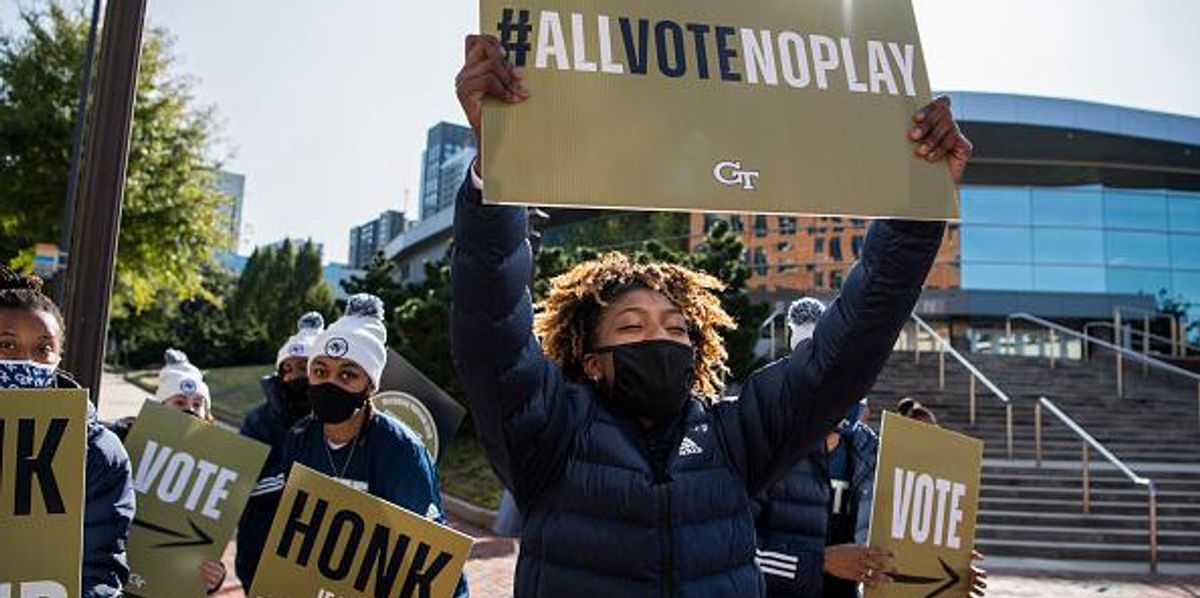 Georgia voter rally