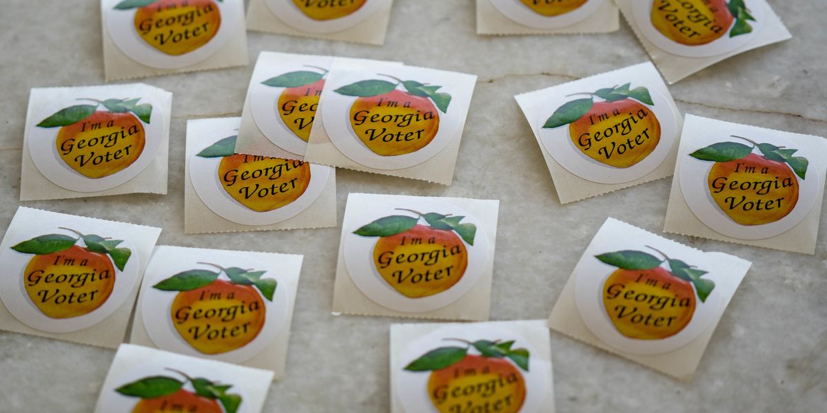 Georgia voting stickers