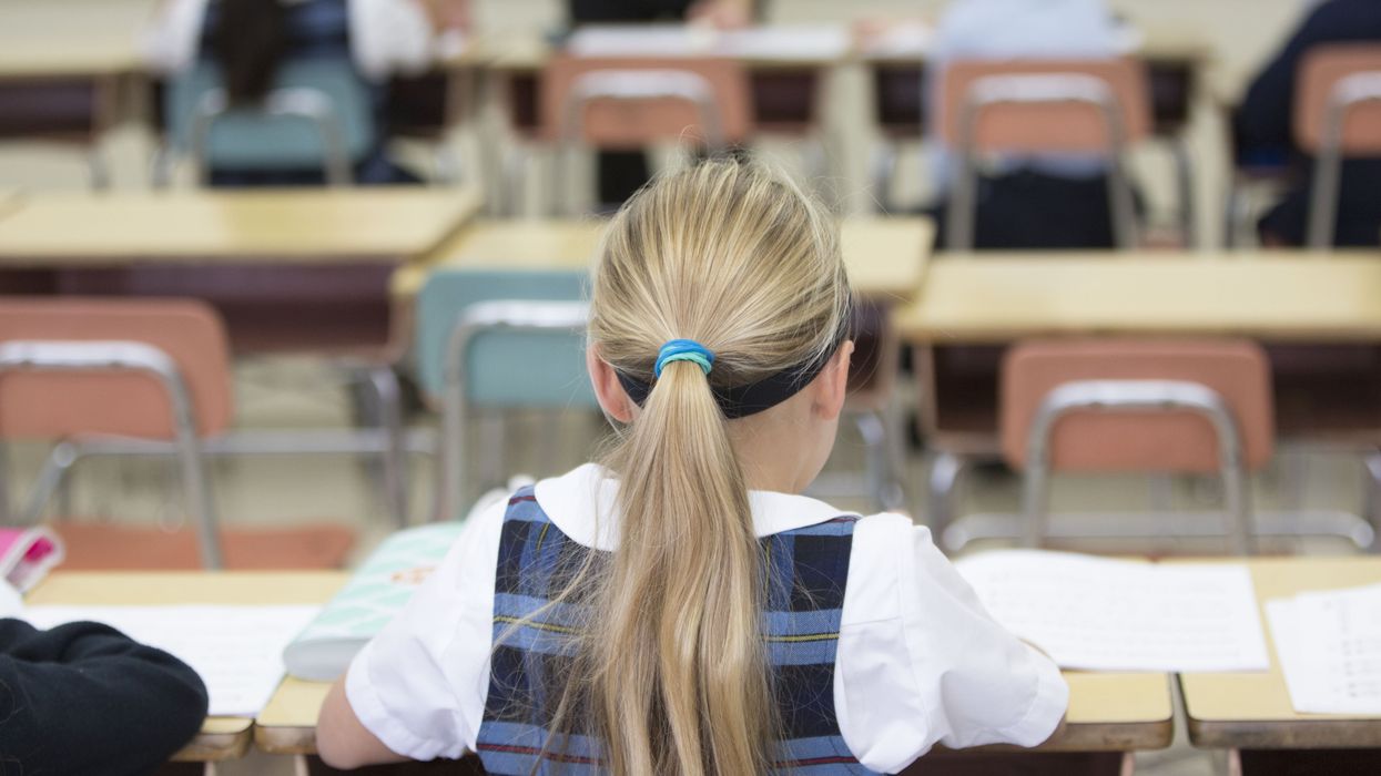 Girl in a Christian school