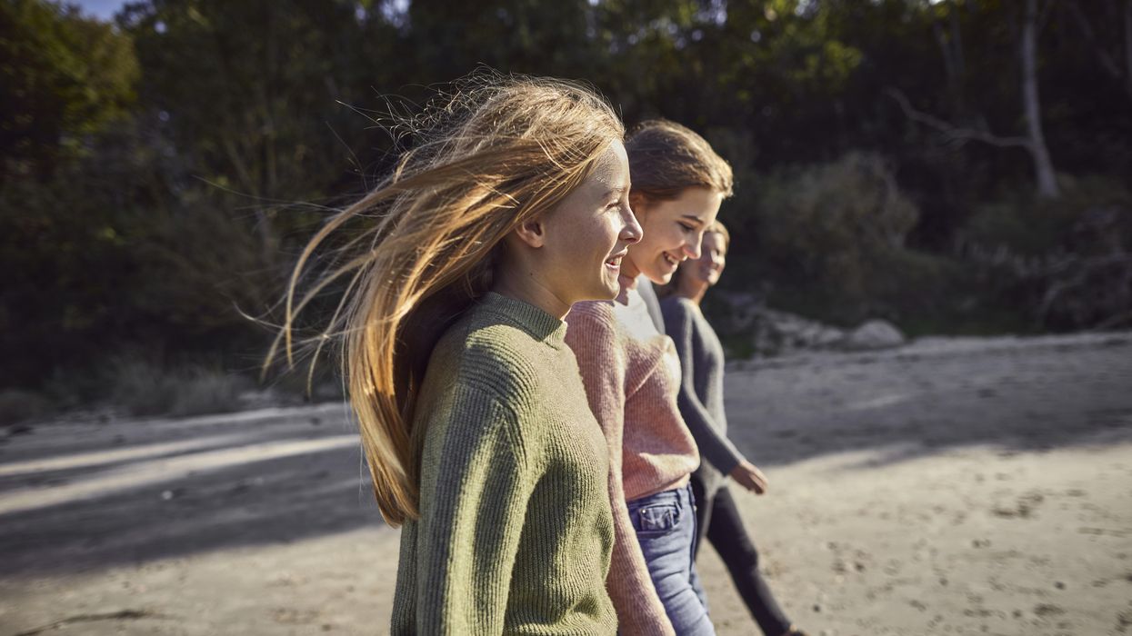 Girls walking