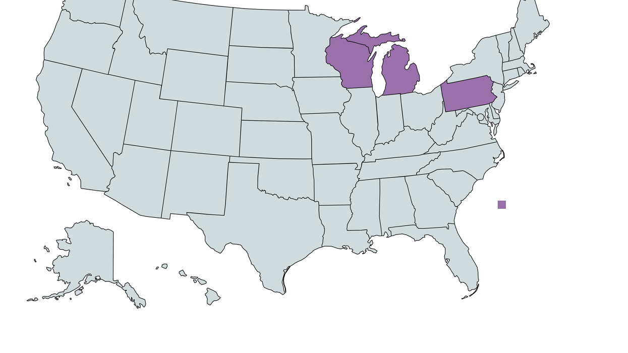 Great Lakes states map