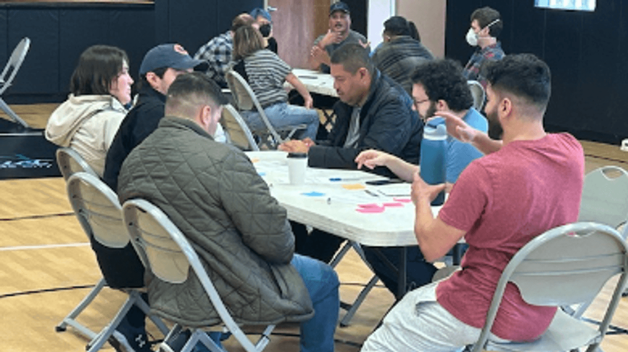 group at engagement event