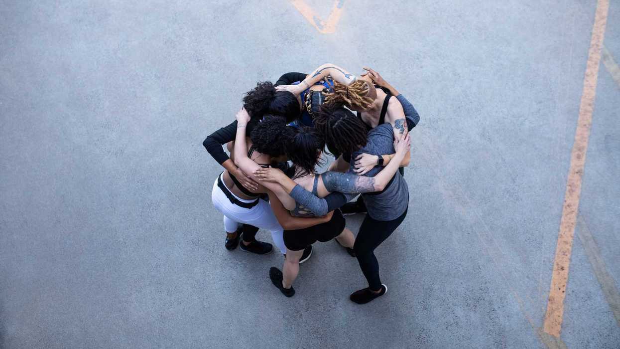 Group huddle