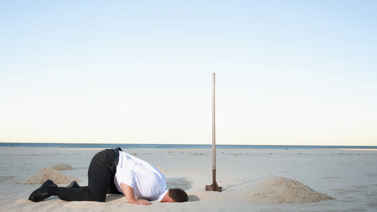 head in the sand