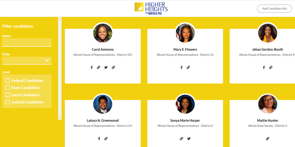 Higher Heights database