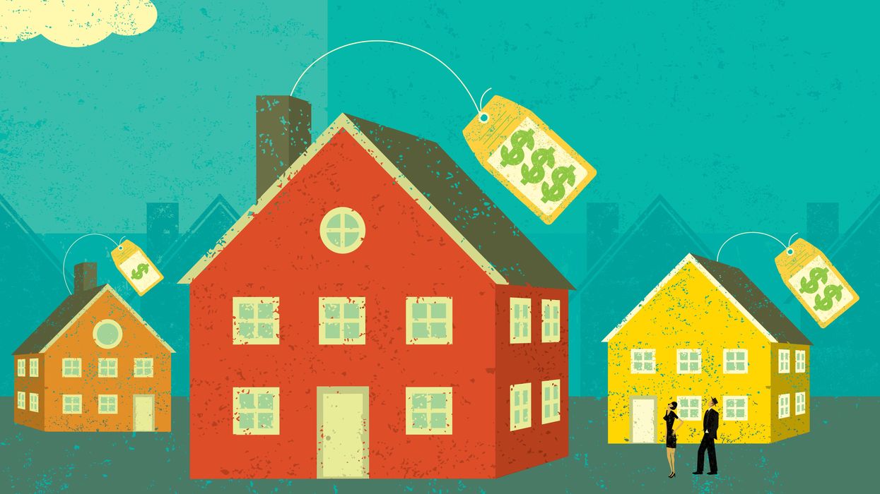 Houses with price tags