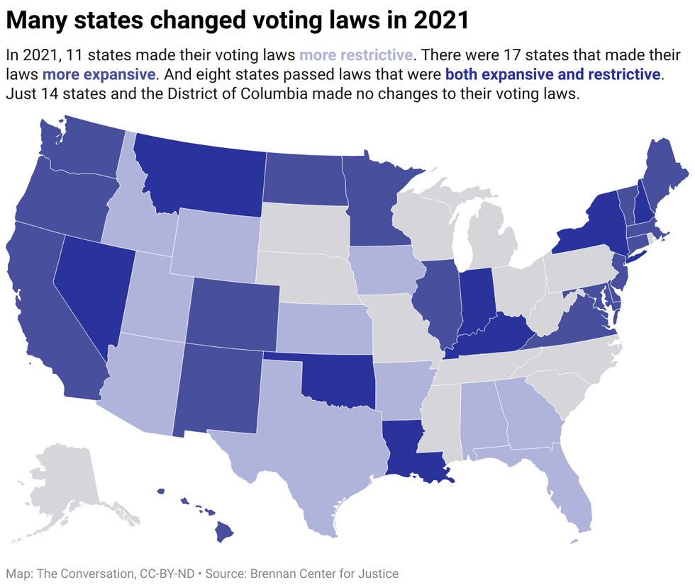 How states changed voting laws
