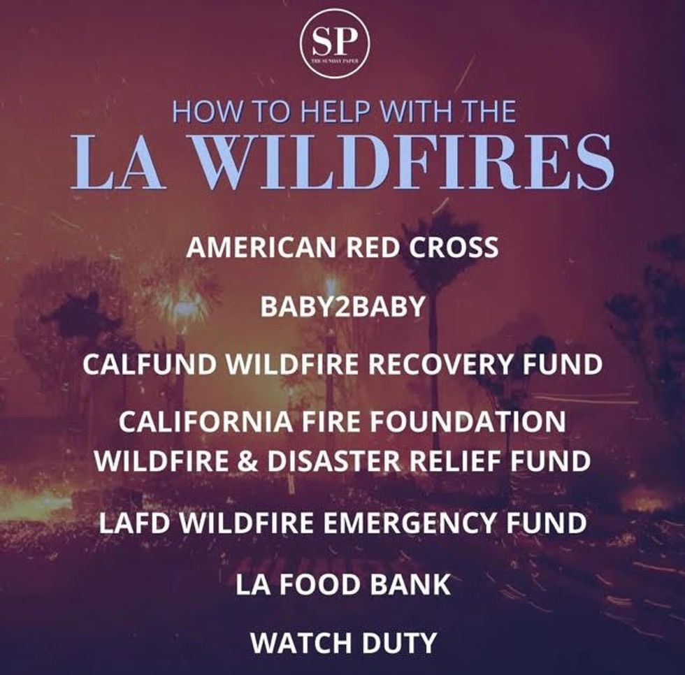 HOW TO HELP WITH THE LA WILDFIRES