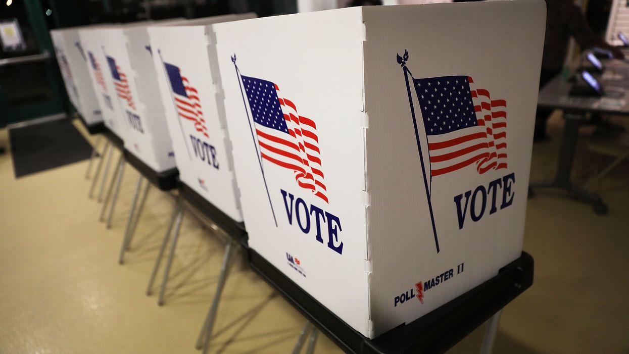 Image of voting booths