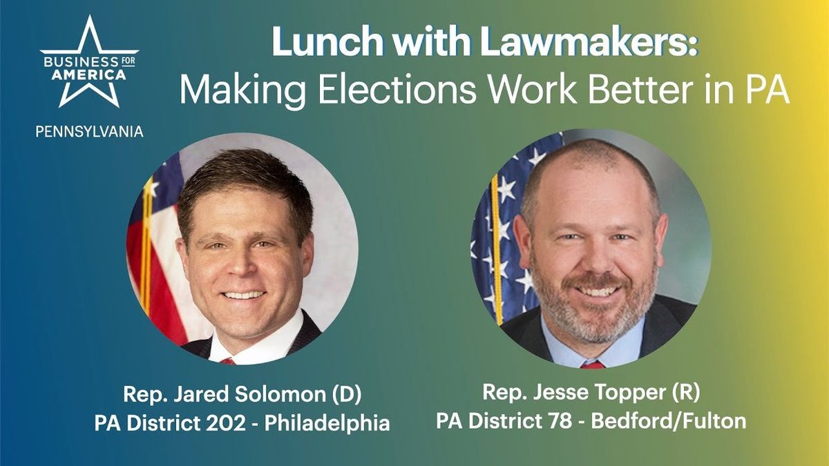 Video: Bipartisan lunch with lawmakers: Making elections work better in PA