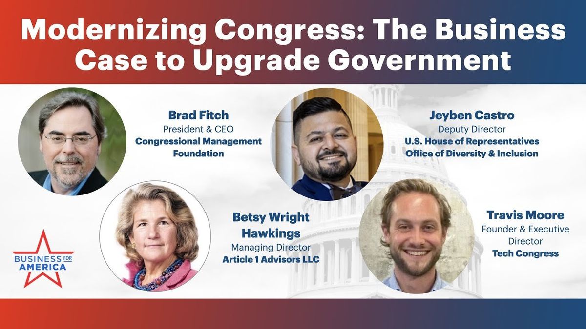 Video: Modernizing Congress: The business case to upgrade government
