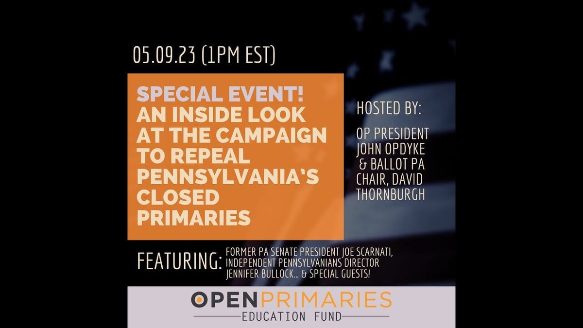 Video: An inside look at the campaign to repeal Pennsylvania’s closed primaries