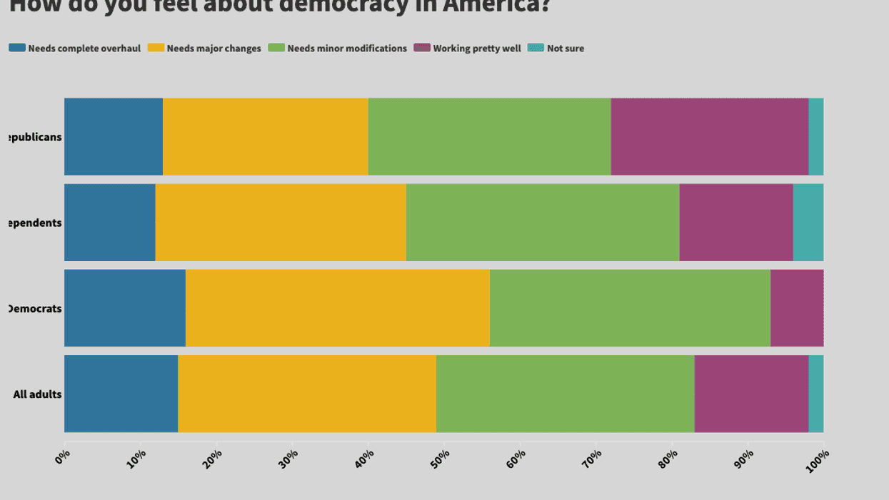 Most back major democracy fixes but skeptical of system's future