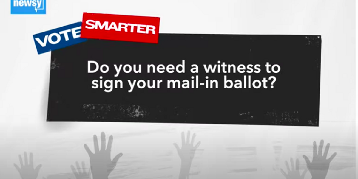 Vote Smarter 2020: Do you need a witness to sign your mail-in ballot?