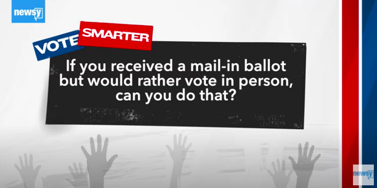 Vote Smarter 2020: Can you get a mail-in ballot but vote in person?
