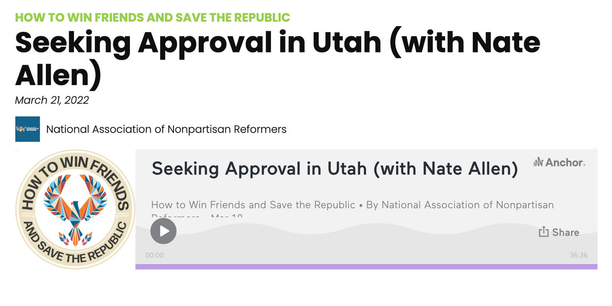 Podcast: Seeking approval in Utah