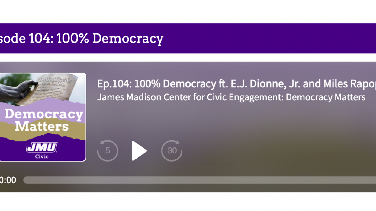 Podcast: 100% Democracy