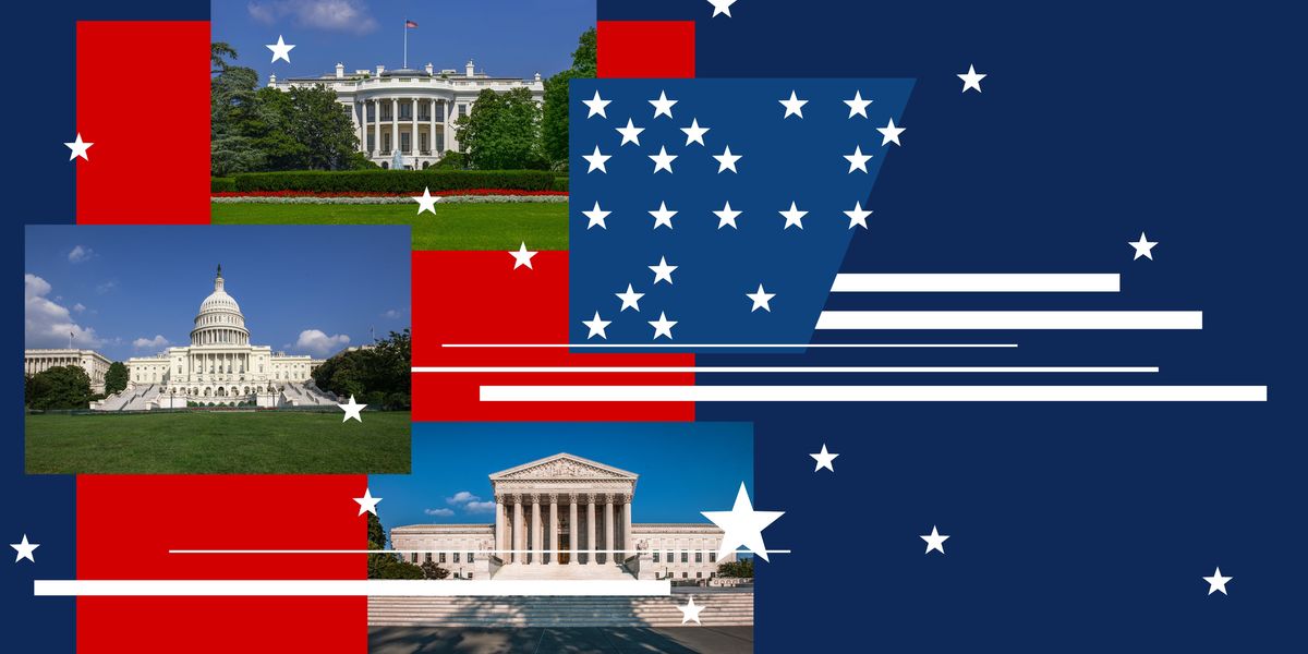 Images of the White House, Capitol and Supreme Court