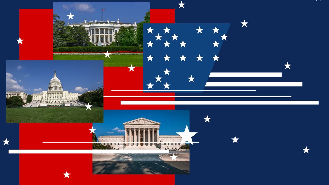 Images of the White House, Capitol and Supreme Court