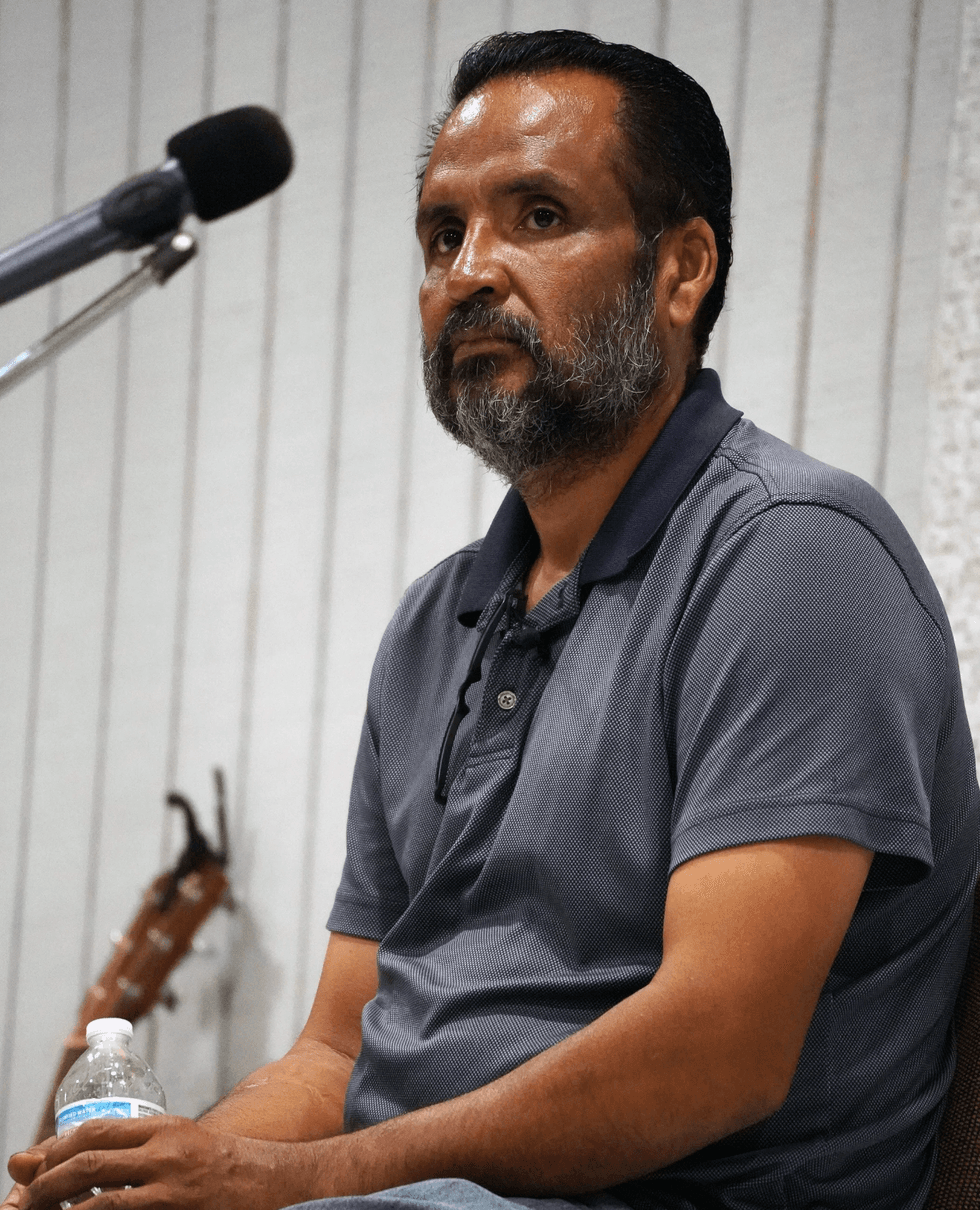 Javier Ortiz speaks about his diagnosis at Iglesia Cristiana Ministerio De Salvaci\u00f3n in Laredo, Texas