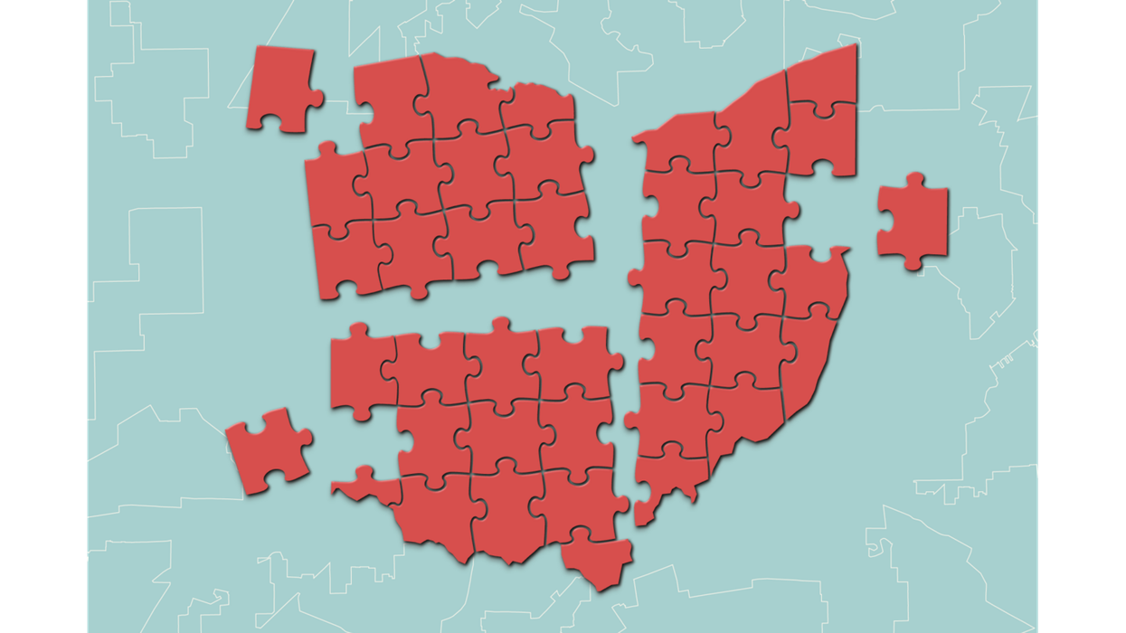 Jigsaw puzzle of Ohio