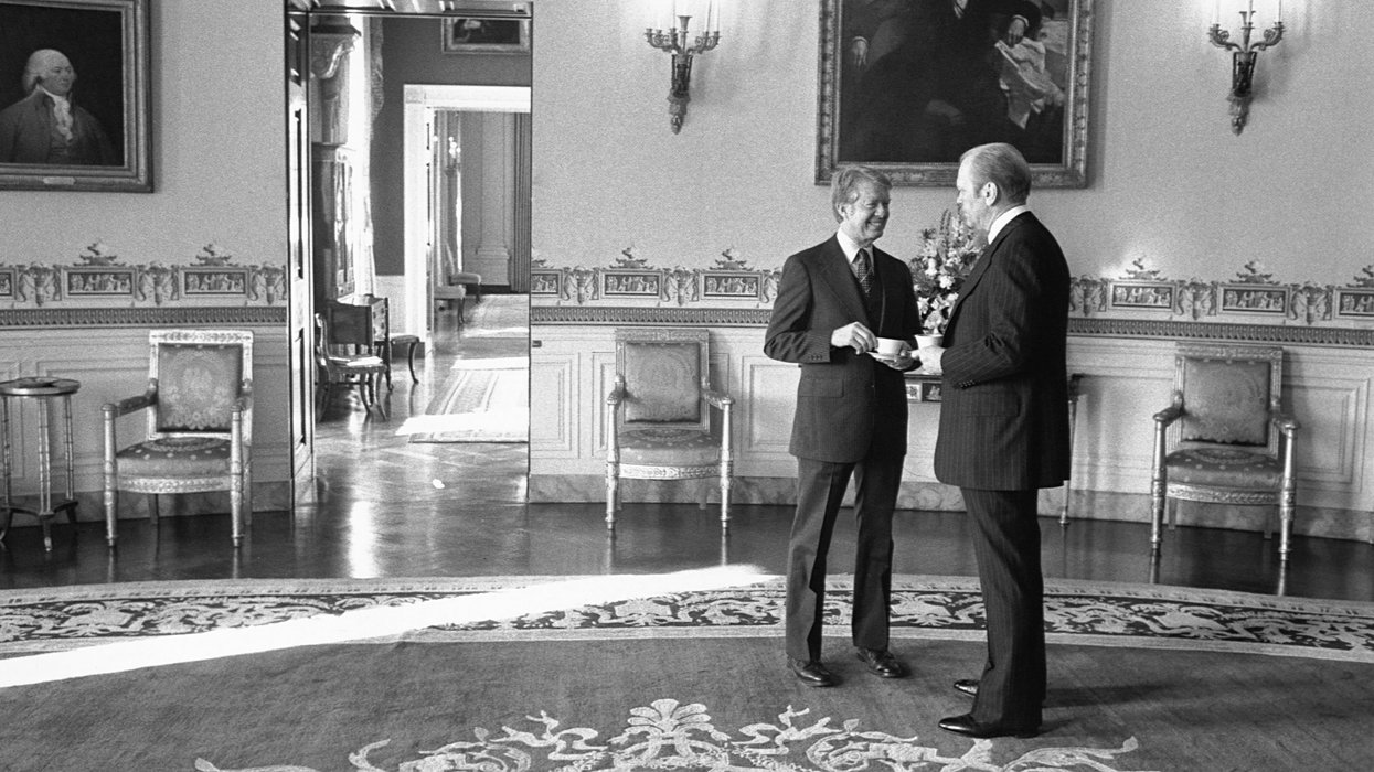 Jimmy Carter and Gerald Ford