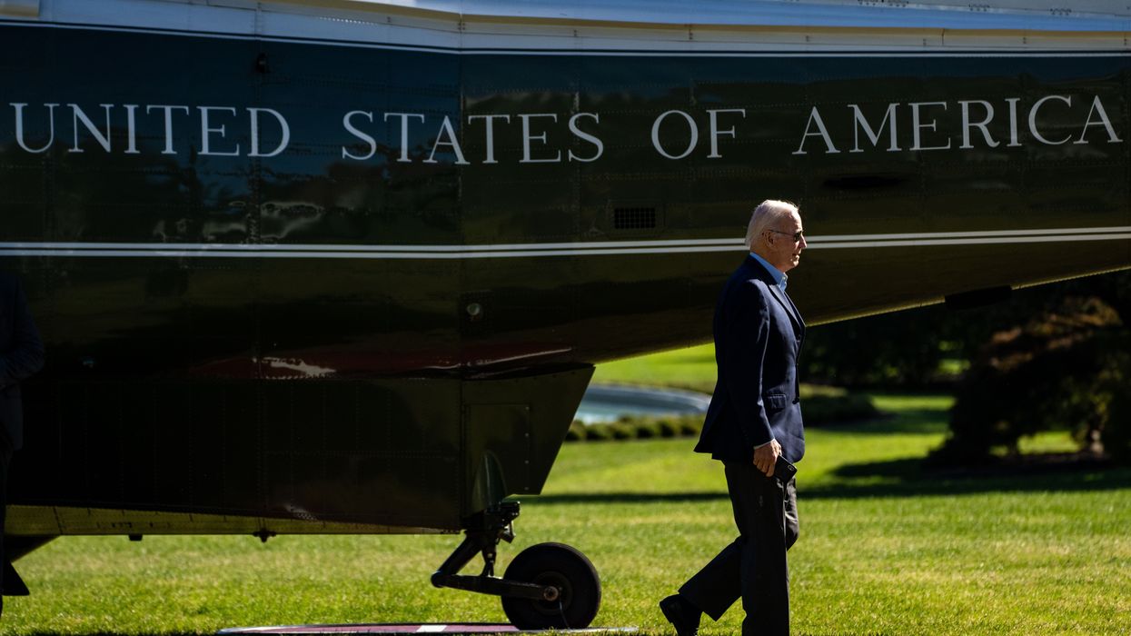 Joe Biden leaving Marine One