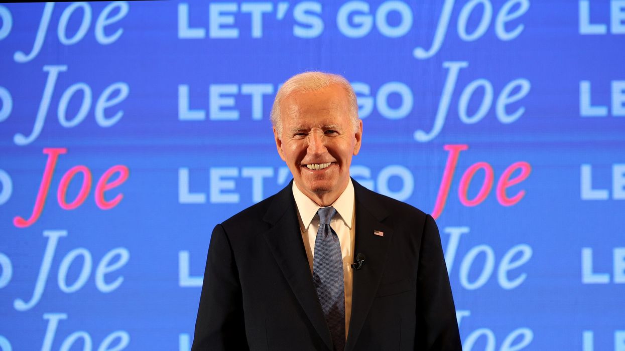 Joe Biden on stage